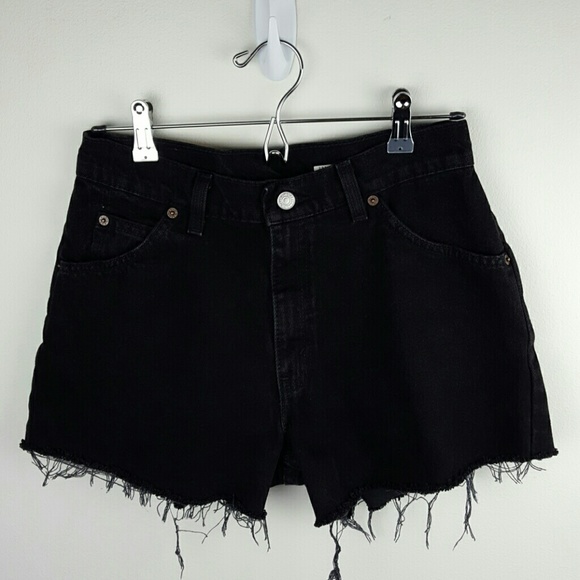 Levi's Pants - Vintage Levi's Black Denim Cutoff Shorts